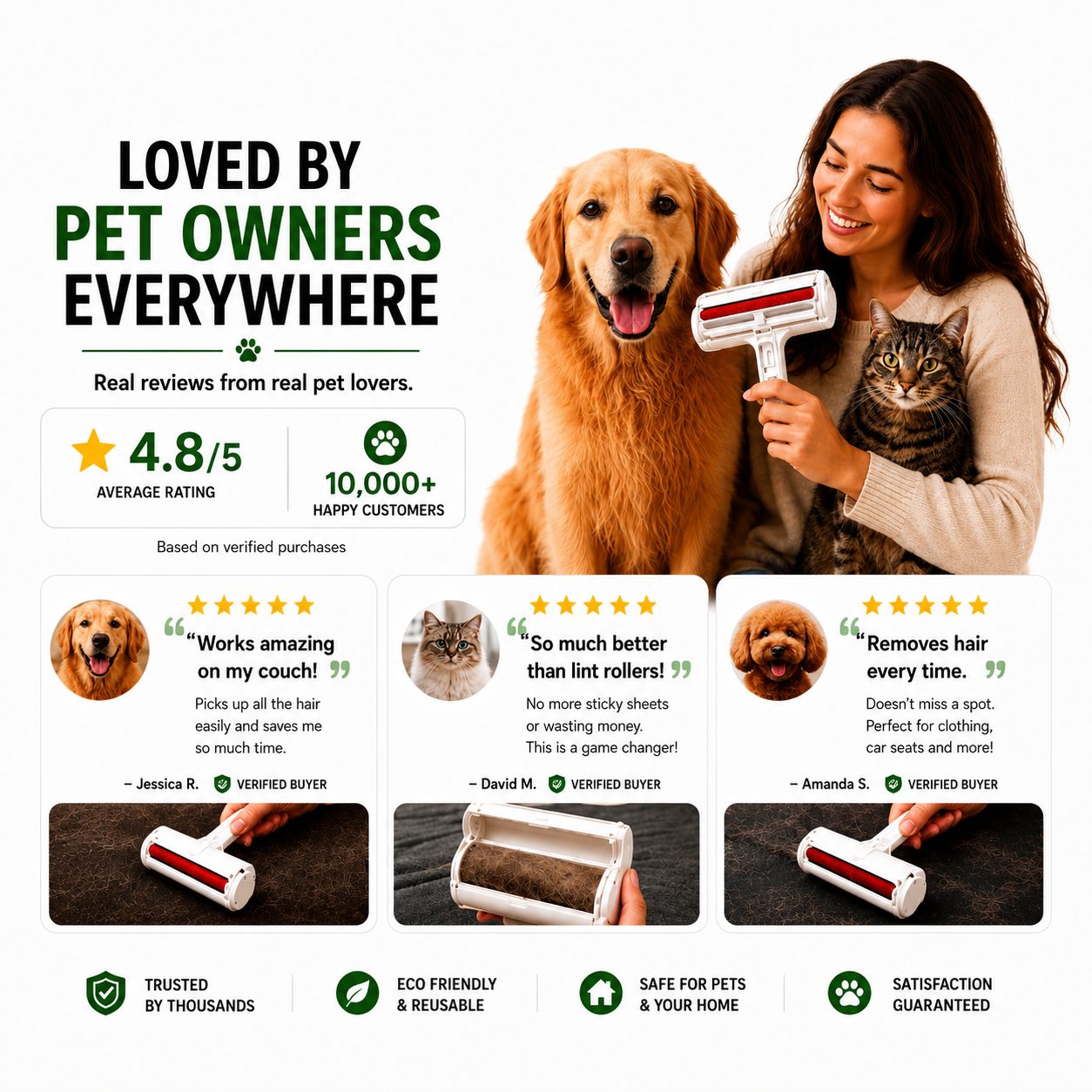 FreshHome™ Pet Hair Remover Roller