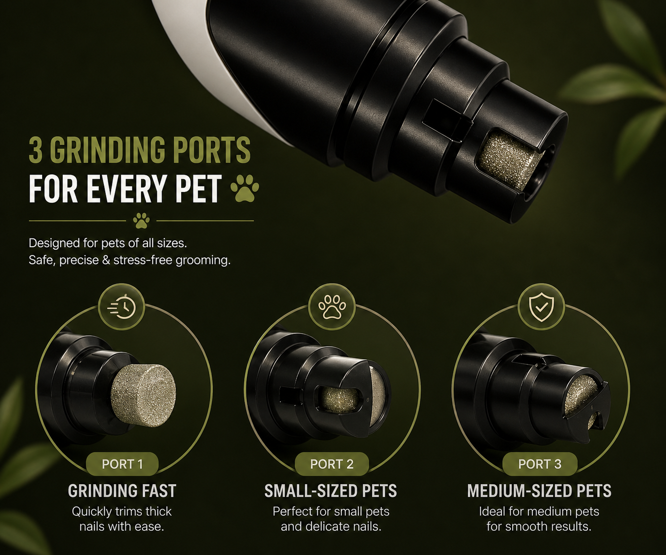 Stress-Free™ Pet Nail Grinder