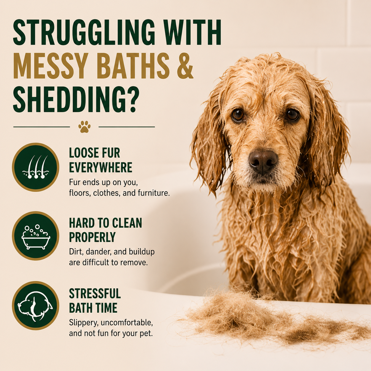 FreshBath™ Bubble Hands Pet Bath Brush