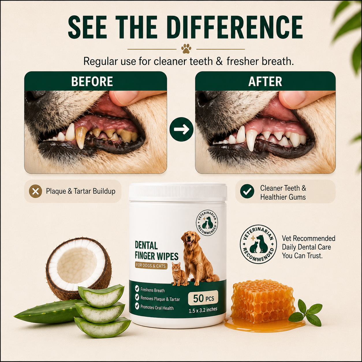 FreshSmile™ Dental Finger Wipes