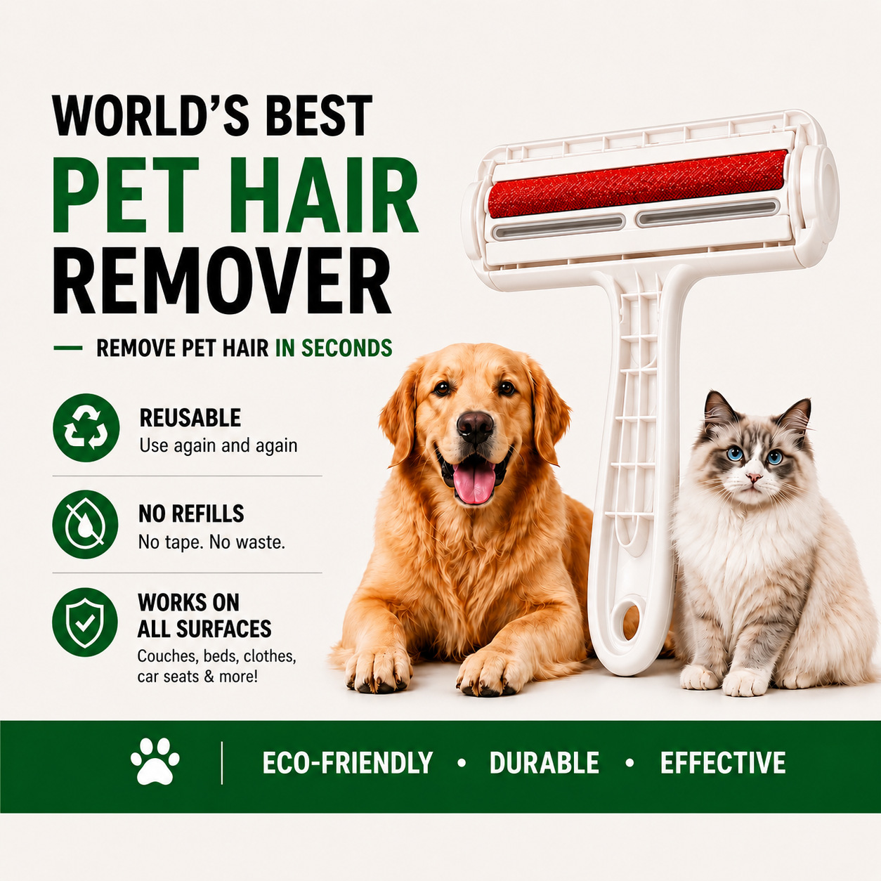 FreshHome™ Pet Hair Remover Roller